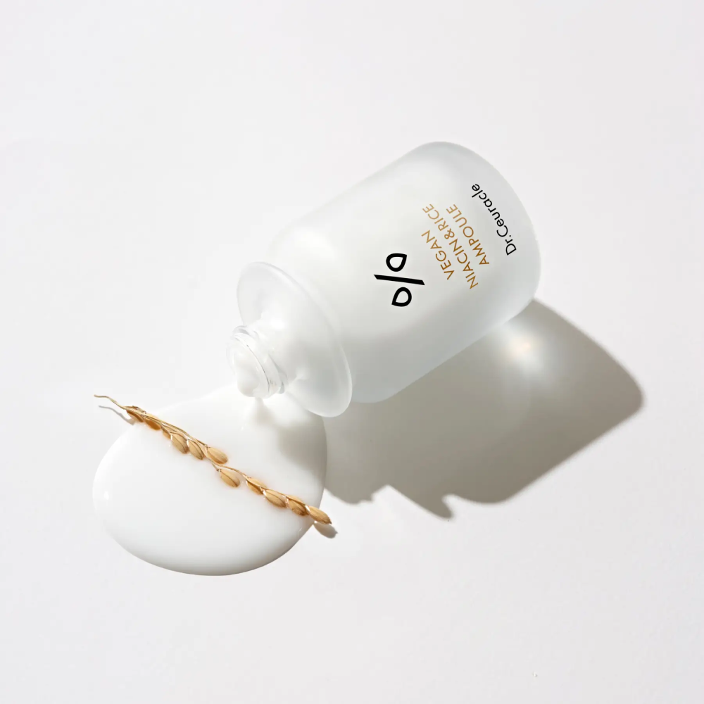 Dr. Ceuracle Vegan NIACIN&RICE Ampoule 30ml - Ампульна сироватка для вирівнювання тону з ніацинамідом та екстрактом рису - фото №2 Dr. Ceuracle Vegan NIACIN&RICE Ampoule 30ml - Ампульна сироватка для вирівнювання тону з ніацинамідом та екстрактом рису - фото №2